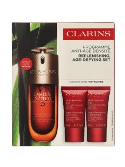 Clarins Replenishing Age-Defying Set Serum 50ml Day Cream 15ml Night Cream 15ml Eye gel 3ml 1,15g