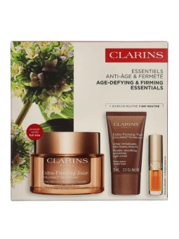 Clarins Age-Defying & Firming Essentials Set Day Cream 50ml Night Trial 15ml Lip Oil 1,4ml 1,15g