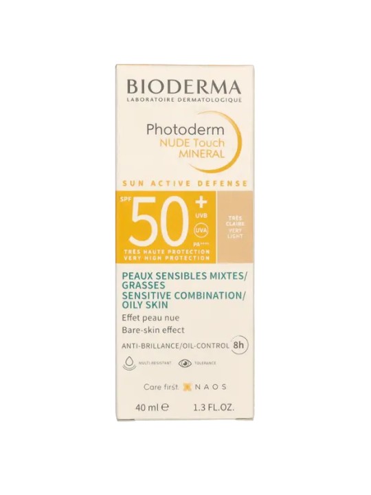Bioderma Photoderm Nude Touch Mineral SPF50 40ml Very Light