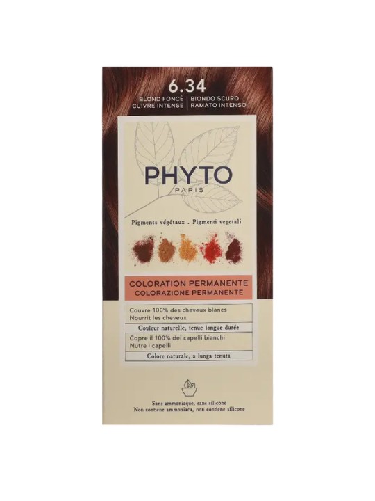 Phyto PHYTOCOLOR n.6.34 Biondo Rame Scuro 4 unità donna