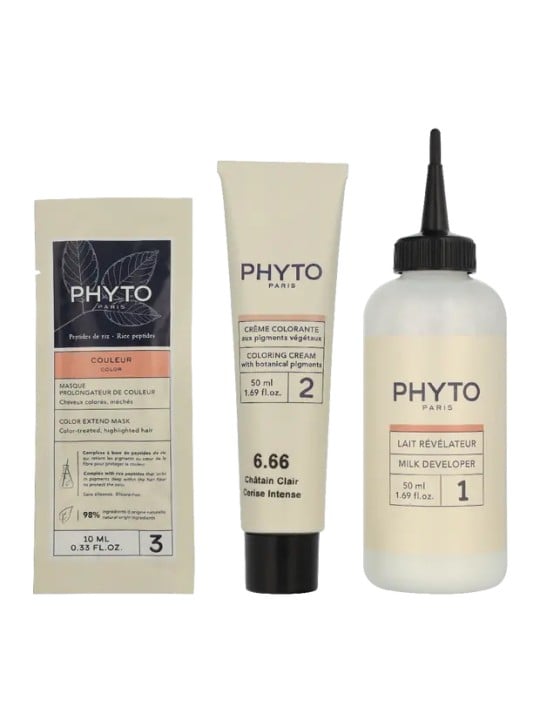 Phyto PHYTOCOLOR n.6.66 - Marrone Chiaro Ciliegia Intensa 4 unità unisex