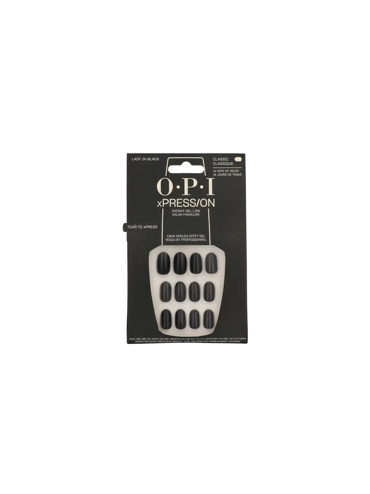 OPI Xpress-On Nail Art 30 unitï¿½ï¿½ Lady In Black