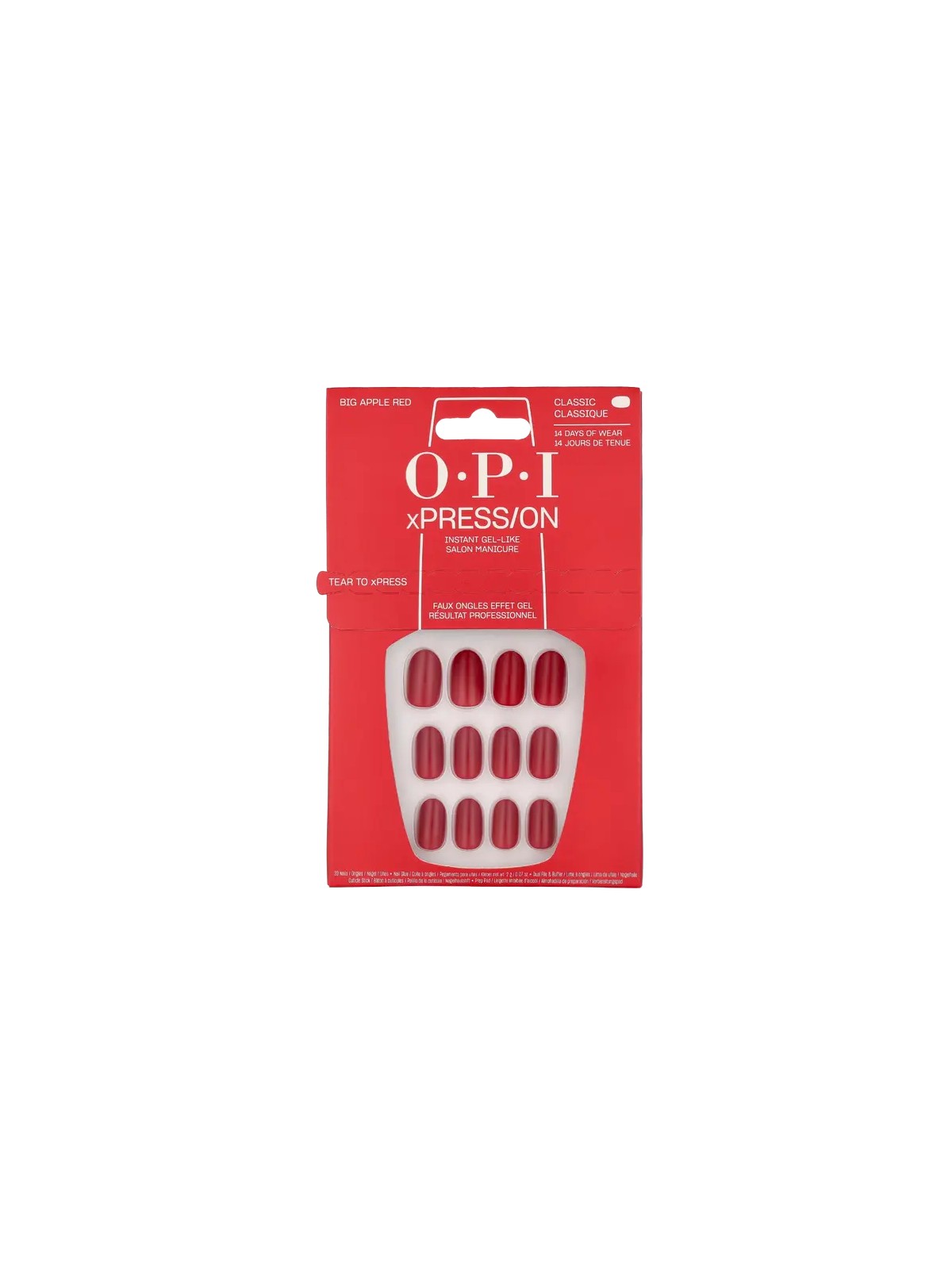 OPI Xpress-On Nail Art 30 unitï¿½ï¿½ Big Apple Red