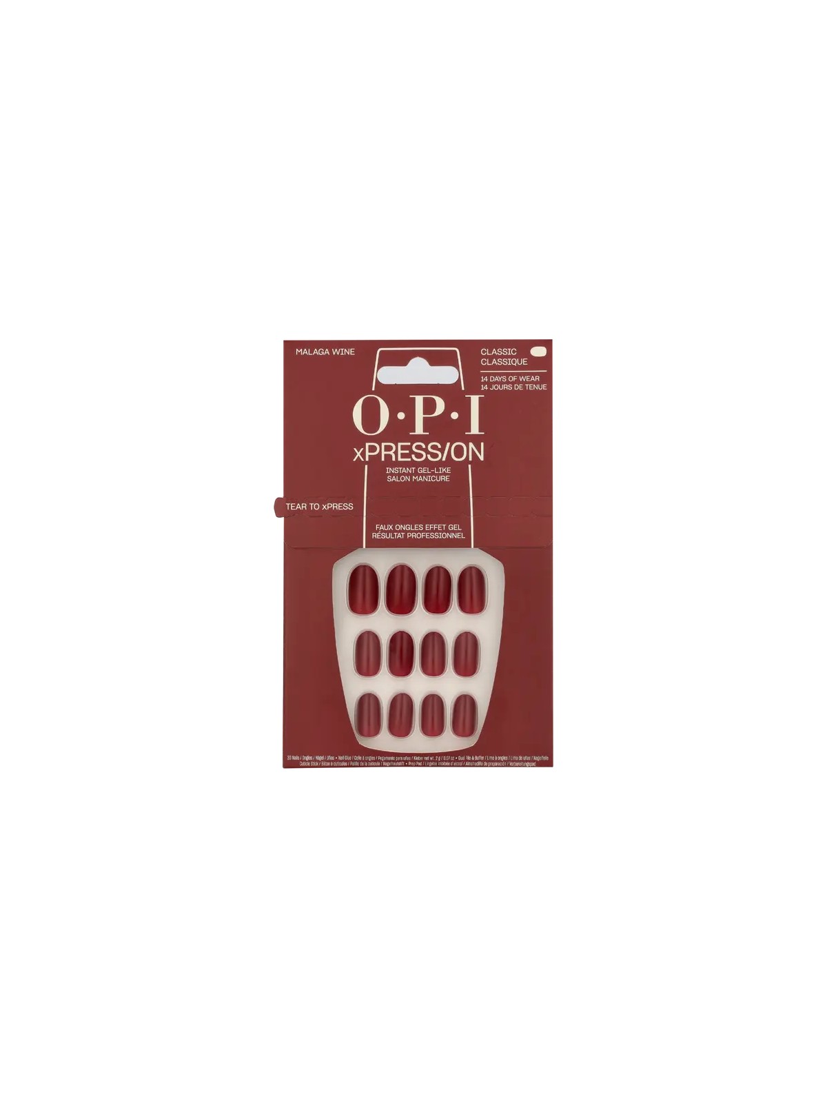 OPI Xpress-On Nail Art 30 unitï¿½ï¿½ Malaga Wine