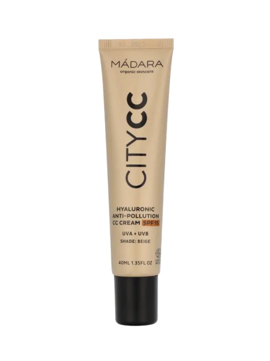 Crema CC Anti-Inquinamento con Acido Ialuronico SPF15 Beige 40ml Unisex