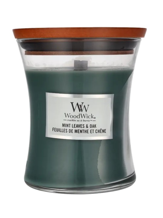 WoodWick Candela Profumata unisex in Vaso Foglie di Menta e Quercia 2750g