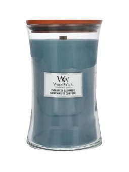 WoodWick Evergreen Cashmere Vaso sempre verde cashmere Candela profumata unisex