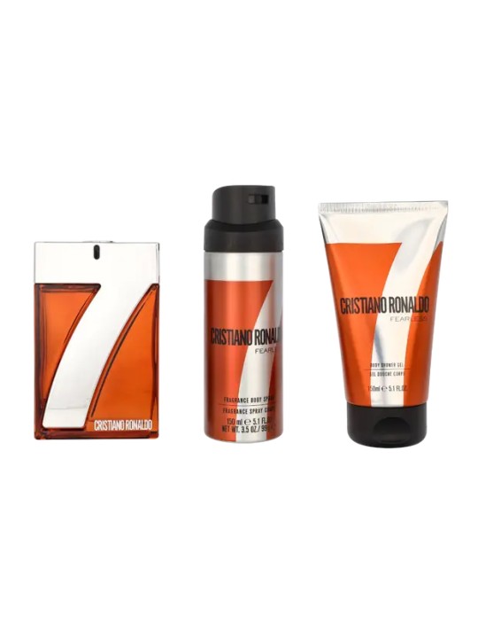 Cristiano Ronaldo CR7 Fearless Giftset eau de toilette Spray 100ml Shower Gel 150ml Body Spray 150ml 185ml