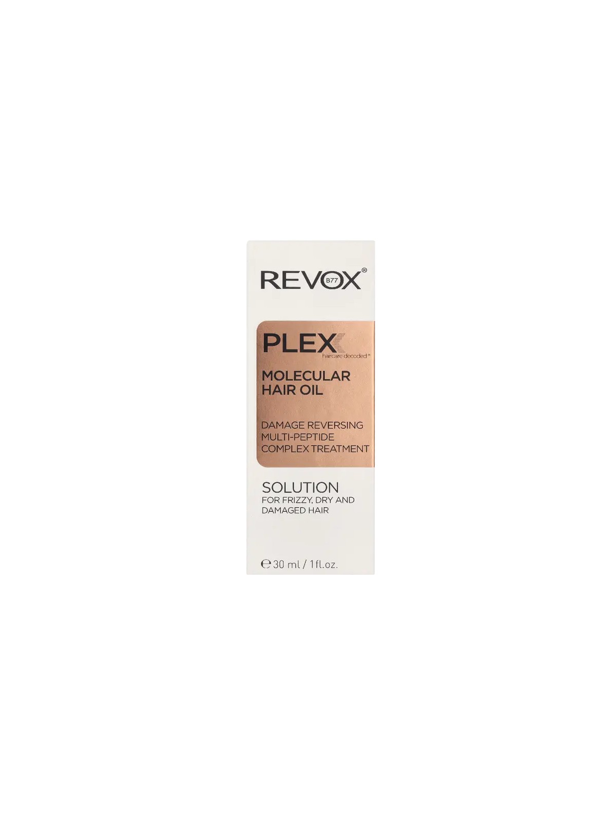 Revox B77 Plex Olio per capelli con peptidi molecolari per un trattamento riparatore 30ml