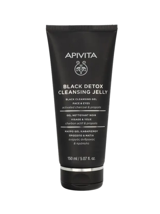 Apivita Black Cleansing Gel con carbone attivo e propoli