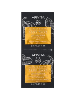 Maschera detox Apivita EXPRESS BEAUTY con zucca 2 x 8ml