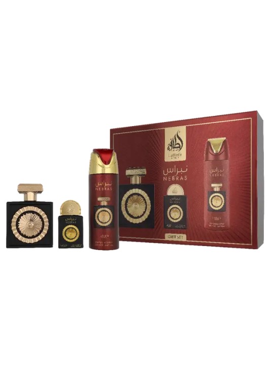 Lattafa Perfumes Nebras Set regalo eau de parfum 100ml, deospray 200ml ed eau de parfum 20ml unisex