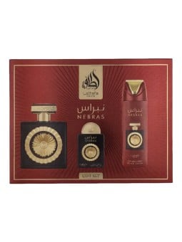 Lattafa Perfumes Nebras Set regalo eau de parfum 100ml, deospray 200ml ed eau de parfum 20ml unisex