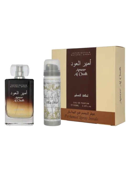 Set regalo Lattafa Ameer Al Oudh Eau de Parfum 100ml e deodorante 50ml