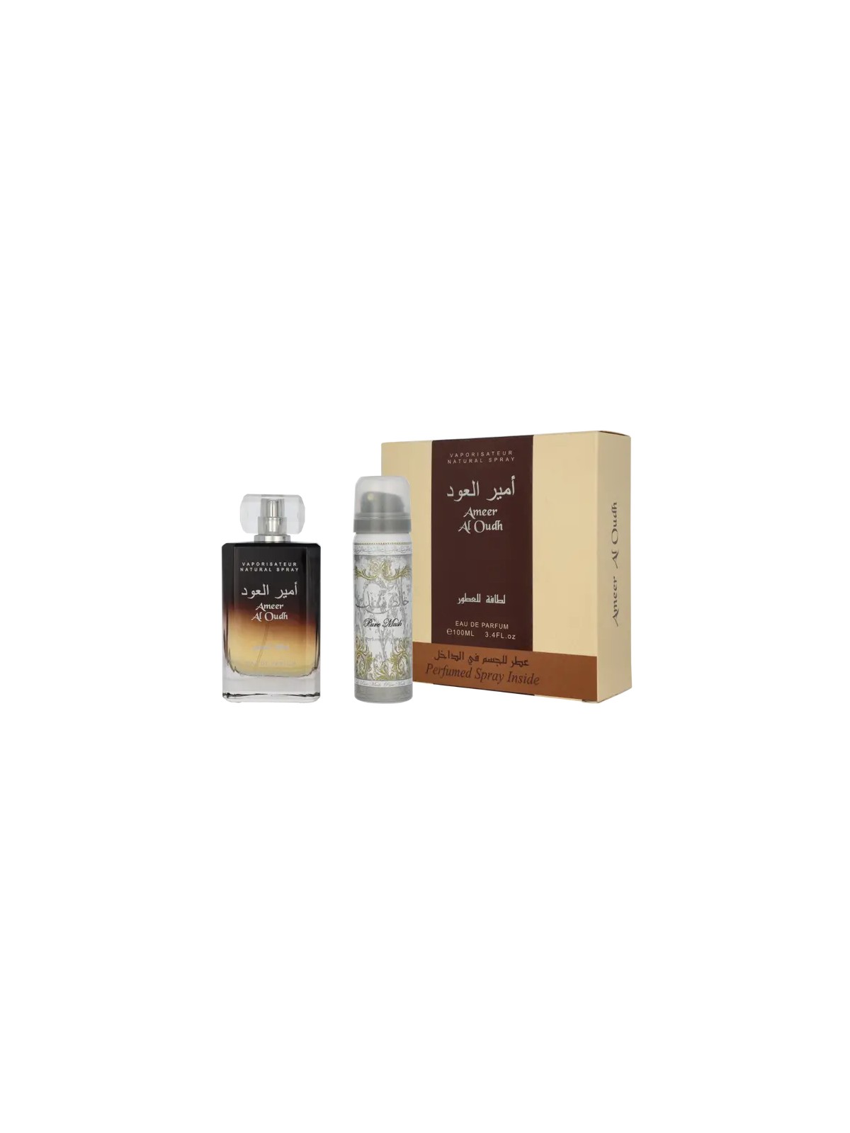 Set regalo Lattafa Ameer Al Oudh Eau de Parfum 100ml e deodorante 50ml