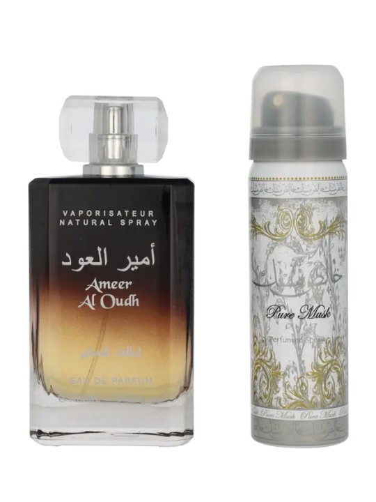 Set regalo Lattafa Ameer Al Oudh Eau de Parfum 100ml e deodorante 50ml