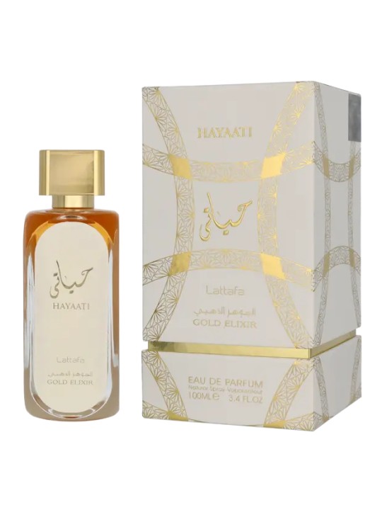 Lattafa Hayaati Gold Elixir Women eau de parfum Spray 100ml Lattafa Perfumes www.essenzetotalstyle.com 