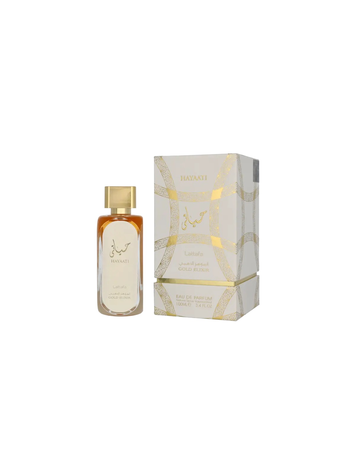 Lattafa Hayaati Gold Elixir Women eau de parfum Spray 100ml Lattafa Perfumes www.essenzetotalstyle.com 