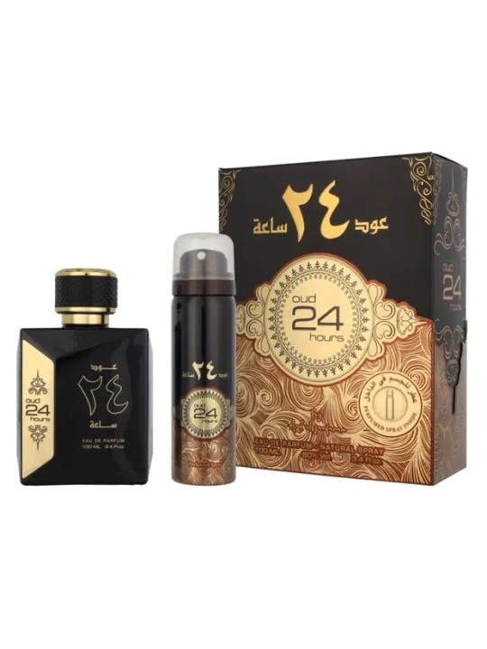Ard Al Zaafaran Oud 24 Hours Giftset eau de parfum Spray 100ml Deo Spray 50ml 150ml