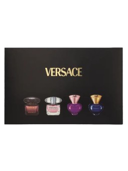 Versace Miniatures Set Women 4x5ml - Crystal Noir eau de toilette Bright Crystal eau de toilette Dylan Purple eau de parfum Dyl