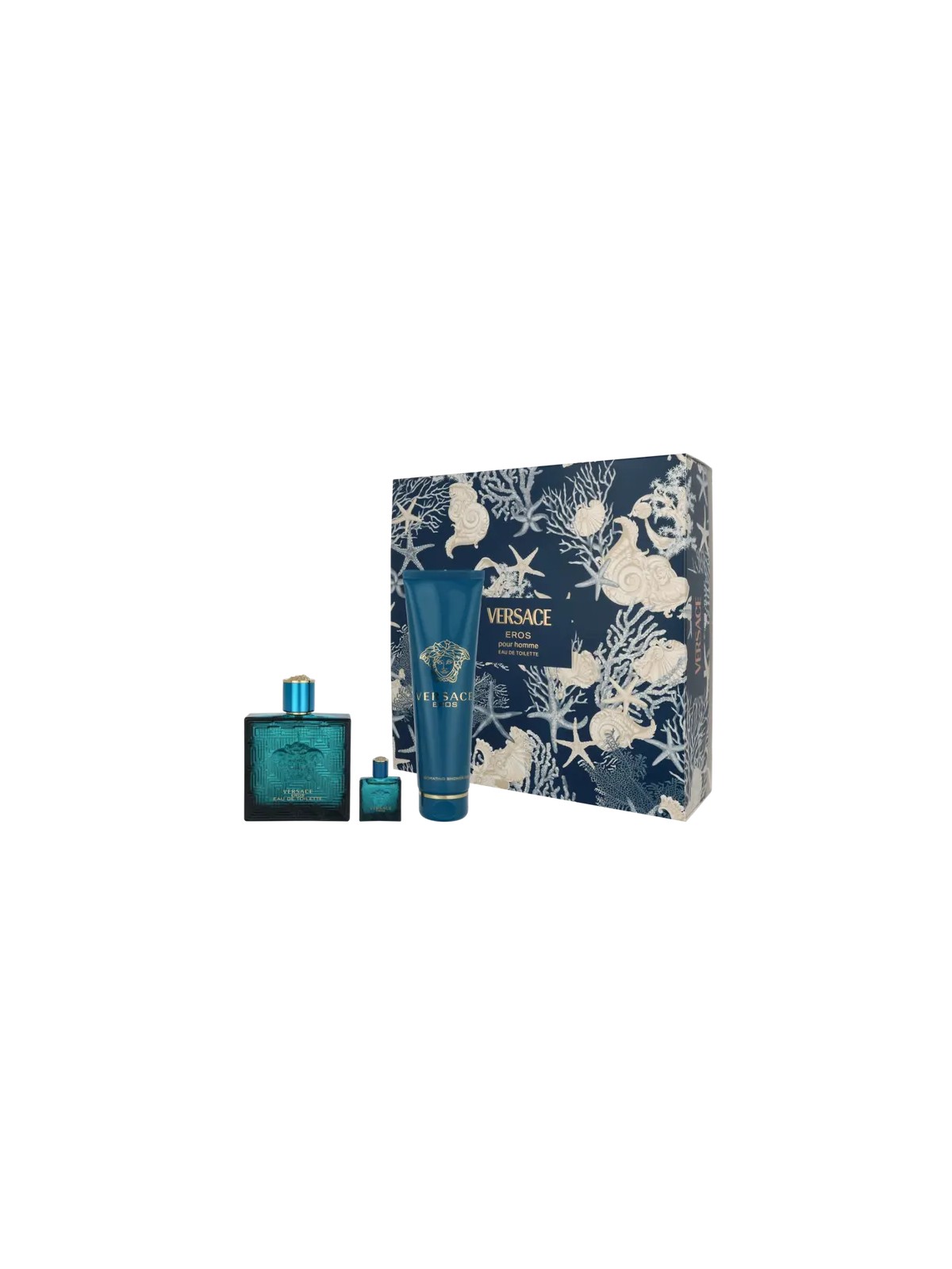Versace Eros Set regalo eau de toilette 100ml, gel doccia 150ml e miniatura eau de toilette 5ml donna