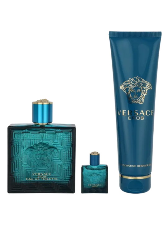 Versace Eros Set regalo eau de toilette 100ml, gel doccia 150ml e miniatura eau de toilette 5ml donna