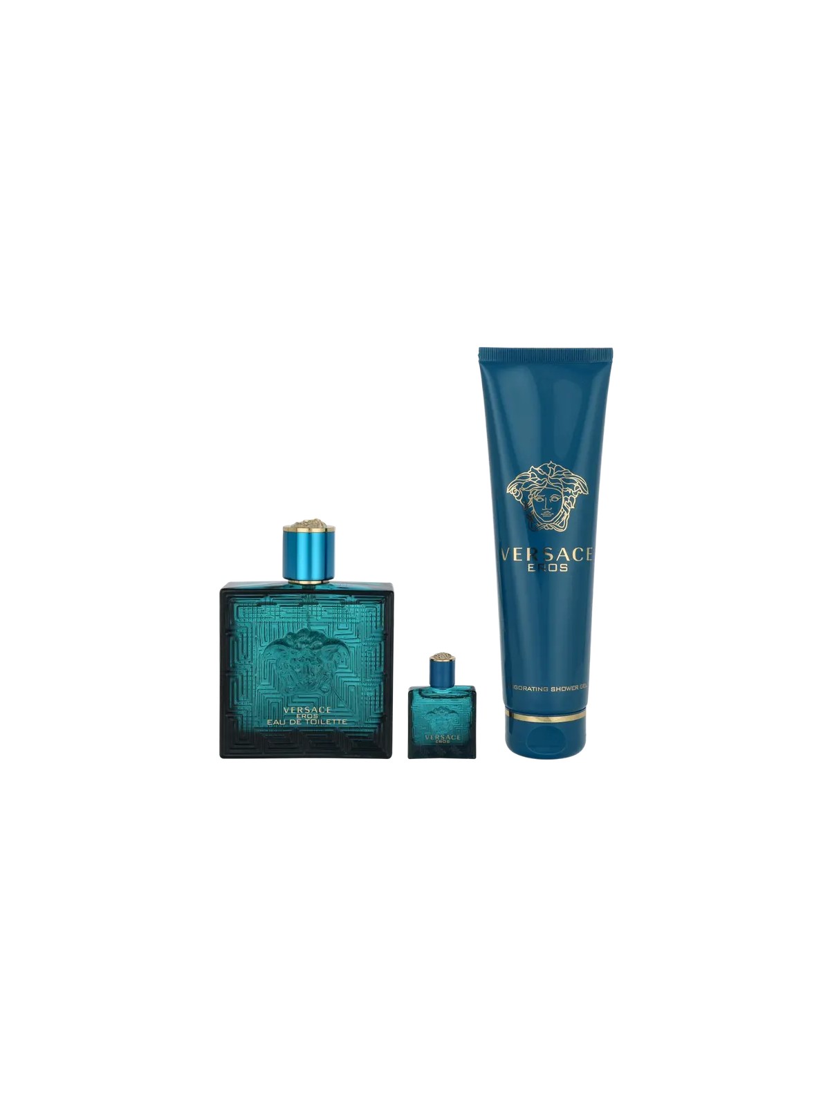 Versace Eros Set regalo eau de toilette 100ml, gel doccia 150ml e miniatura eau de toilette 5ml donna