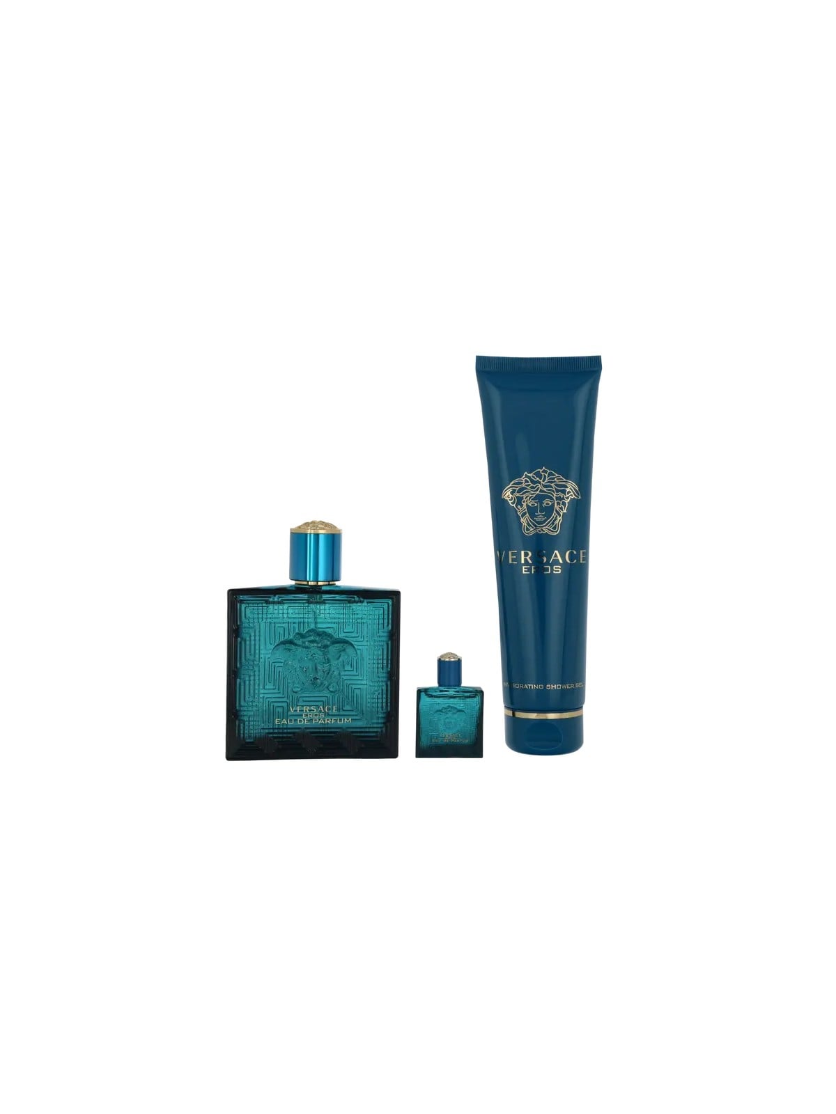 Versace Eros Pour Homme Giftset eau de parfum Spray 100ml B&S Gel 150ml eau de parfum Spray 5ml 175ml