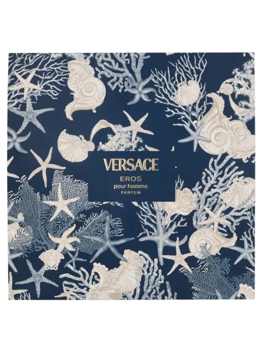 Set Versace: Eros Eau De Toilette uomo 100ml + Eros Eau De Toilette uomo 5ml + Eros Gel doccia per tutti i tipi di pelle 150ml
