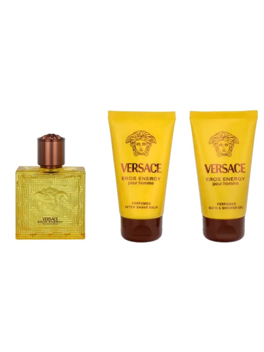 Versace SET Eros Energy eau de parfum spray 50ml + GEL DOCCIA 50ml + BALSAMO 50ml
