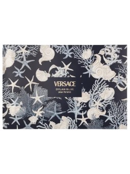 Versace Dylan Blue Pour Femme Giftset eau de parfum Spray 100ml eau de parfum Spray 5ml Body Lotion 100ml Bath & Shower Gel 100