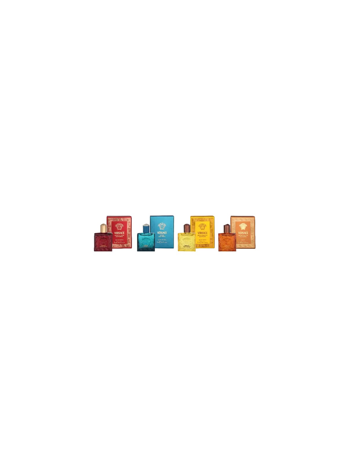 Versace Miniature Set Men 4x5ml - Eros Najim Parfum Eros Energy eau de parfum Eros eau de toilette Eros Flame eau de parfum 75m