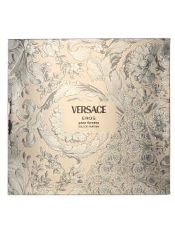 Versace Eros Pour Femme Giftset eau de parfum Spray 100ml Bath & Shower Gel 100ml Body Lotion 100ml Make-Up Case 200ml