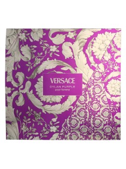 Set regalo Versace Dylan Purple: eau de parfum 100ml, latte corpo 100ml, gel doccia 100ml e cosmetico tatiōka donna