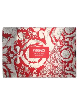 Versace Set da 3 pezzi EROS FLAME Eau de Parfum spray 100 ml + Eau de Parfum spray 10 ml + Toiletry bag unisex
