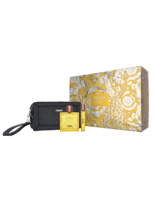 Versace Eros Energy Set regalo eau de parfum 100ml, eau de parfum in miniatura 10ml e cosmetici per uomo
