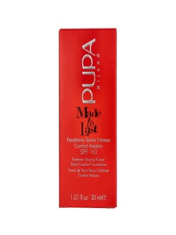 Pupa Made To Last Total Comfort Foundation SPF10 050 Beige Sand 30ml