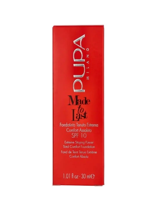 Pupa Made To Last Total Comfort Foundation SPF10 050 Beige Sand 30ml