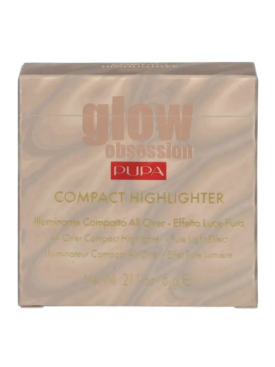 Pupa Glow Obsession Illuminante Blush Highlighter Compacto 002 Rose Gold 6 g donna