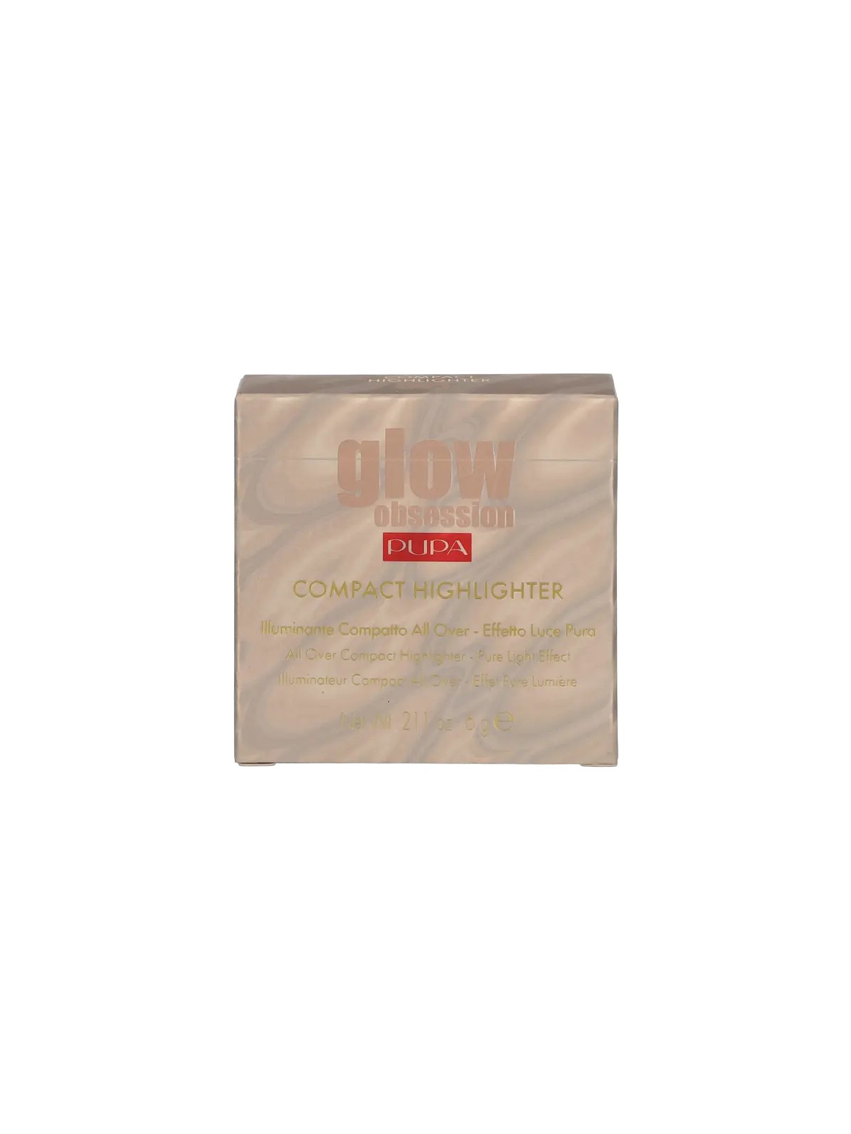 Pupa Glow Obsession Illuminante Blush Highlighter Compacto 002 Rose Gold 6 g donna