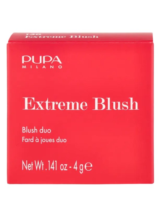 Pupa Extreme Blush DUO Blush in Polvere 4 g 140 Radiant Flamingo Glow Creamy donna