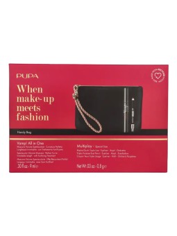 Pupa Vamp! Mascara & Mini Multiplay Set Vamp! All in One n.101 Extra Black Mascara 9ml Multiplay n.09 Deep Black 0,8gr 250ml