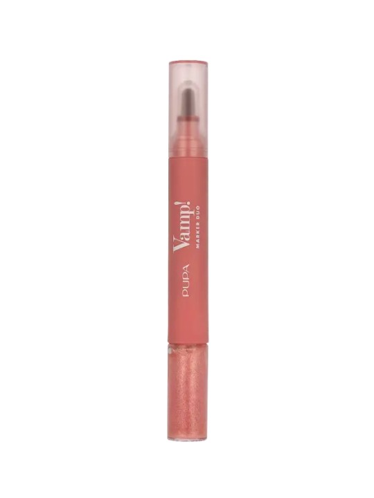 Pupa Vamp! Marker Duo n.002 Frozen Rose   lip marker 1,4ml   lip gloss 2,6ml 2,2g