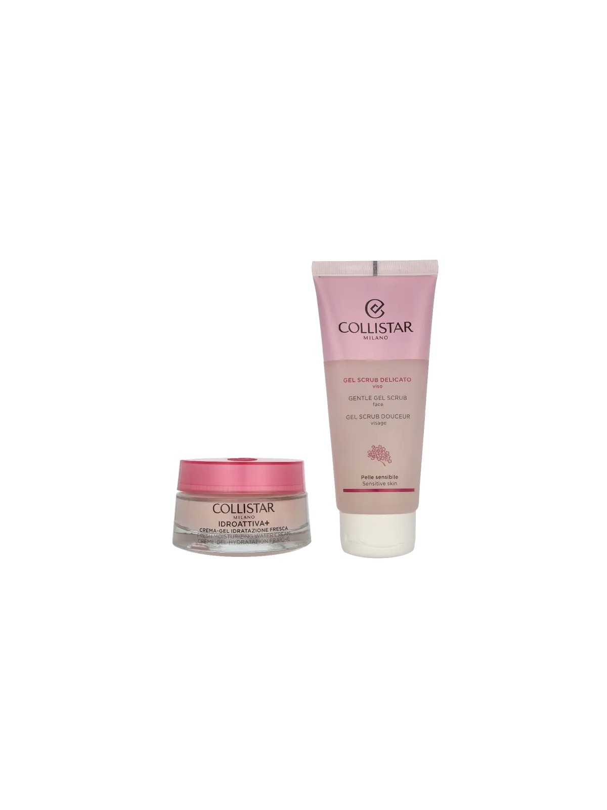 Collistar Idroattiva Set Fresh Hydration Cream-Gel 50ml Gentle Scrub 100 ml 565ml