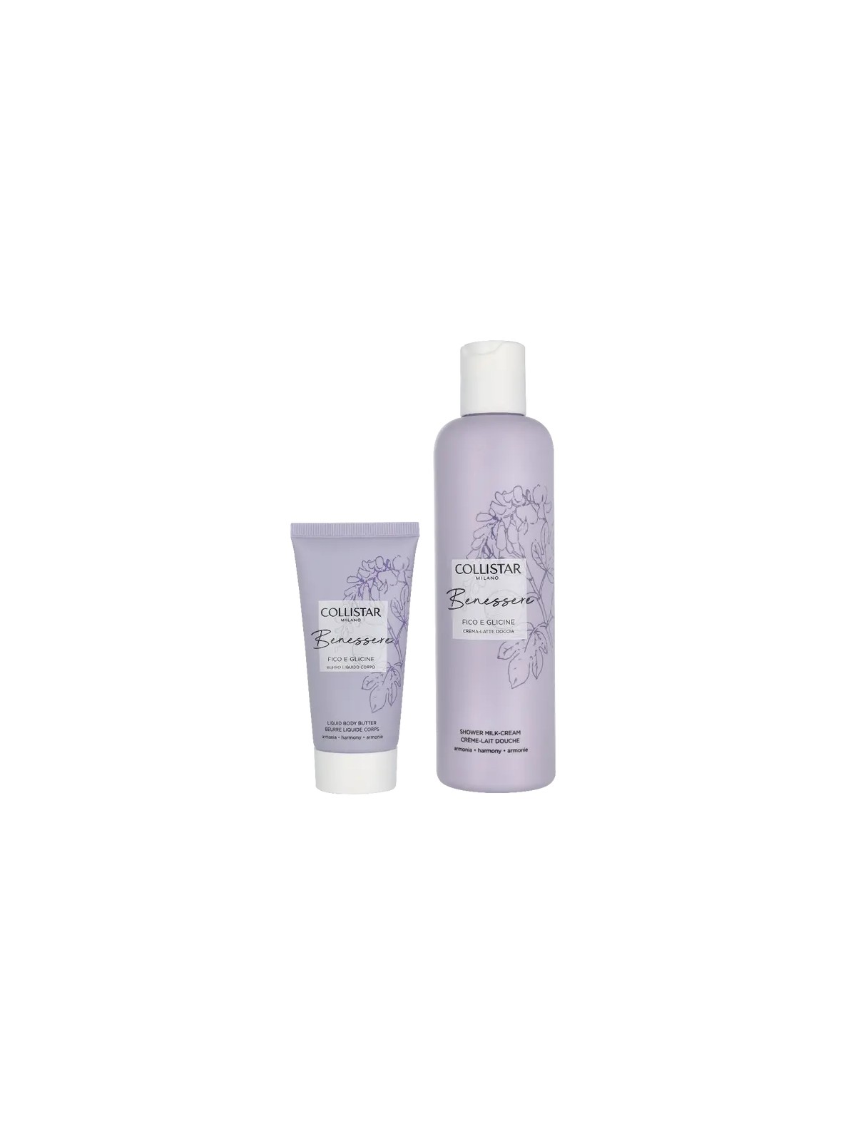 Collistar SET Natale 2025 Benessere Fico E Glicina Latte Doccia-Crema 250ml + Burro Corpo Liquido 50ml