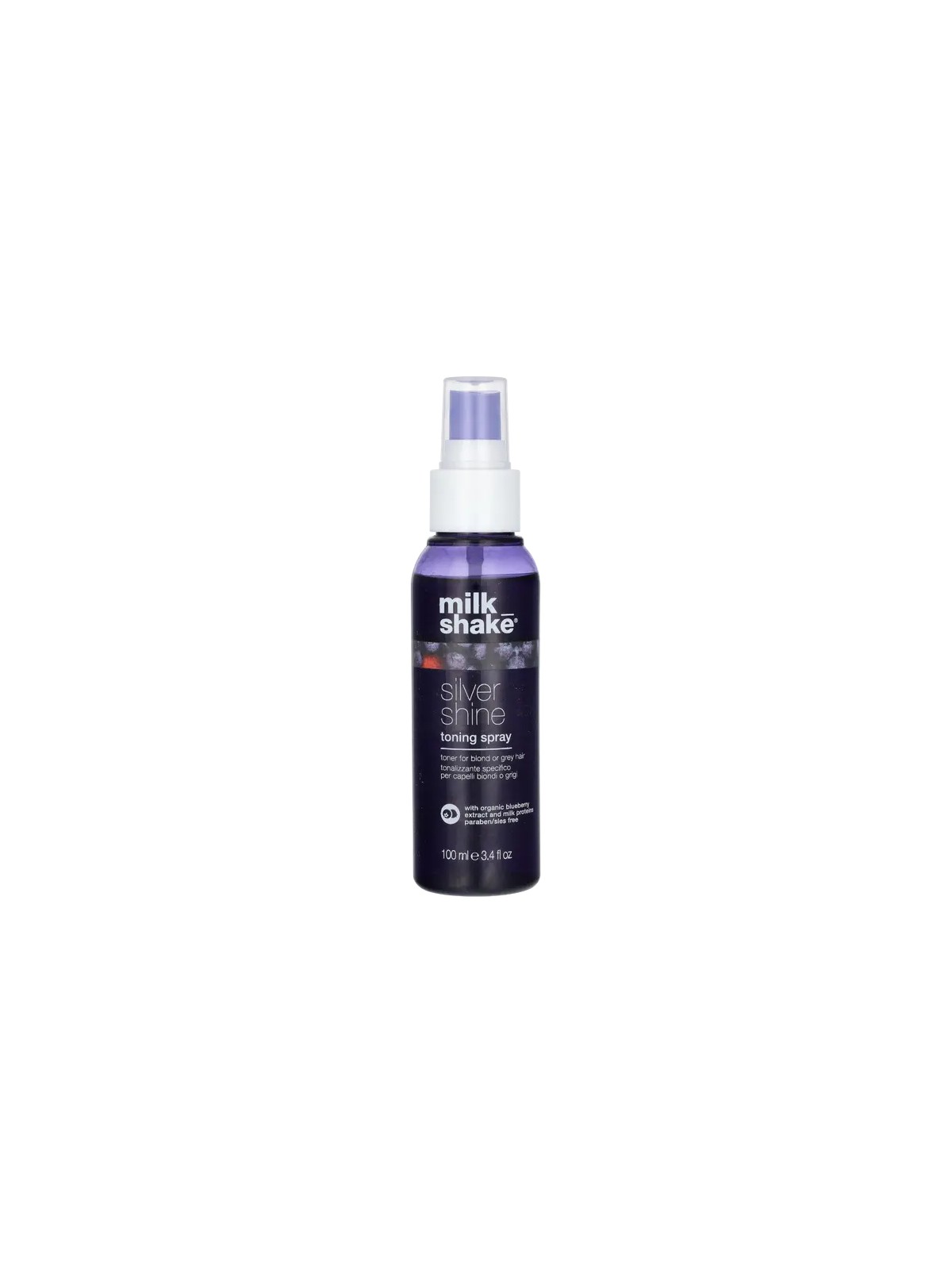 Spray tonalizzante per capelli Milk Shake Silver Shine Violet Pigments Biondo/Grigio 100ml