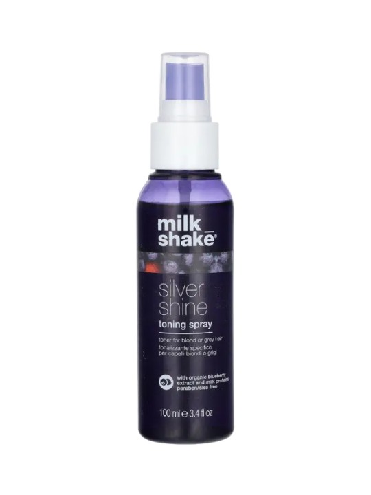 Spray tonalizzante per capelli Milk Shake Silver Shine Violet Pigments Biondo/Grigio 100ml