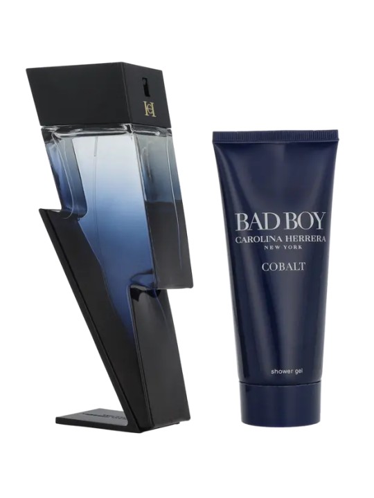 Carolina Herrera Bad Boy Cobalt Giftset eau de parfum Electrique Spray 100ml Shower Gel 100ml 18ml
