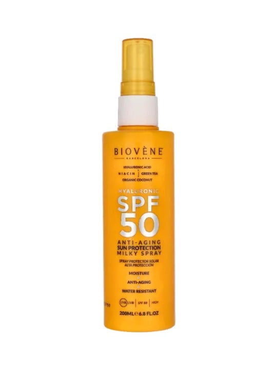Biovène Latte solare anti-età all'acido ialuronico SPF50 200ml donna