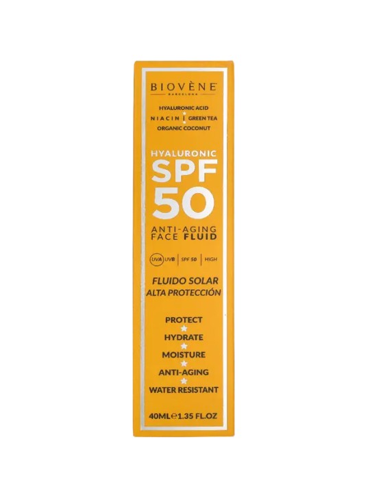 Biovène Fluido viso anti-età all'acido ialuronico SPF50 40ml donna